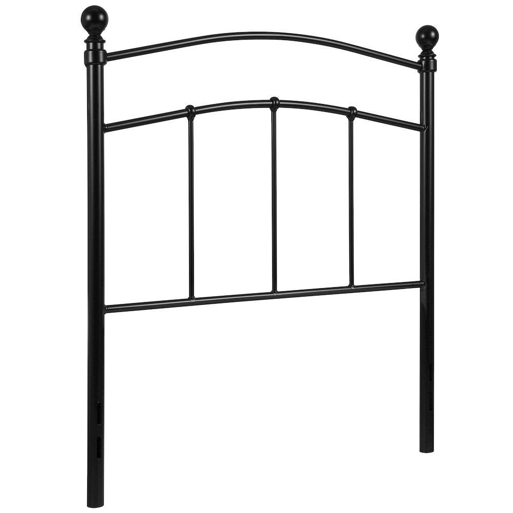 Woodstock Decorative Black Metal Twin Size Headboard