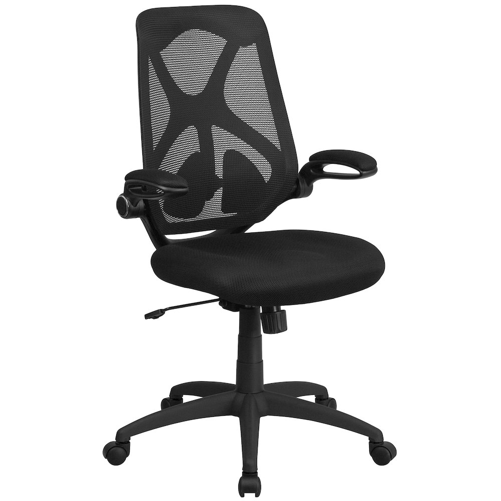 High Back Black Mesh Executive Swivel Office Chair with Lumbar