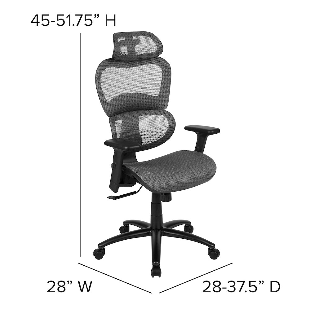 Mesh Office Chair with 2-to-1 Synchro-Tilt