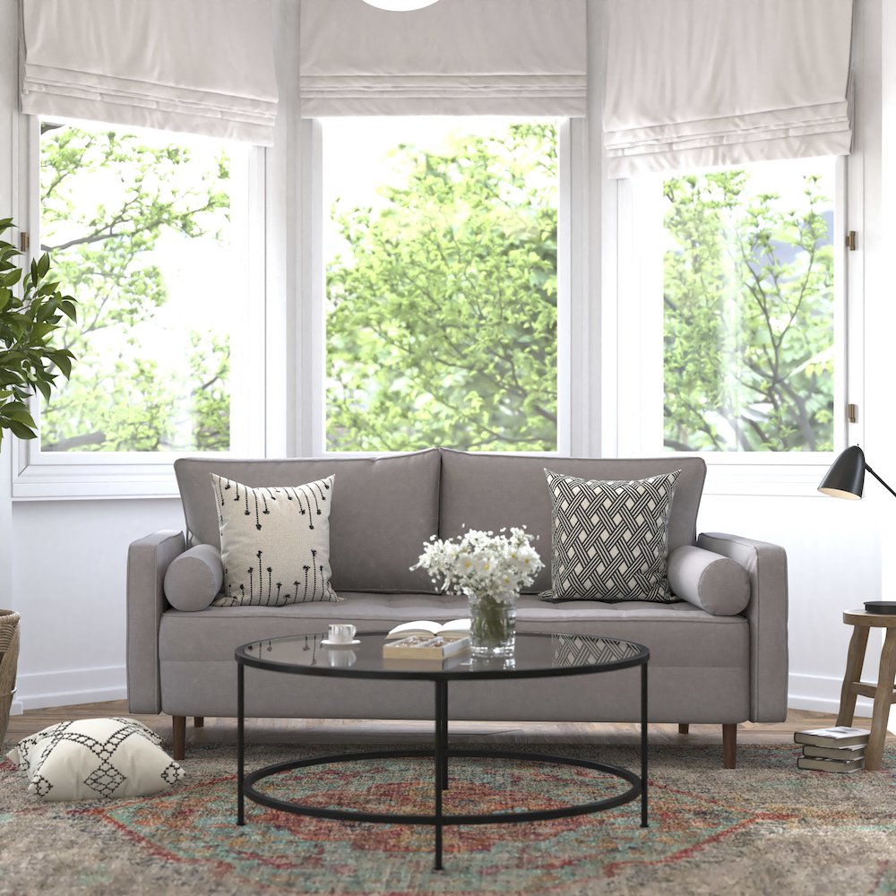 Solid Wood Legs in Slate Gray