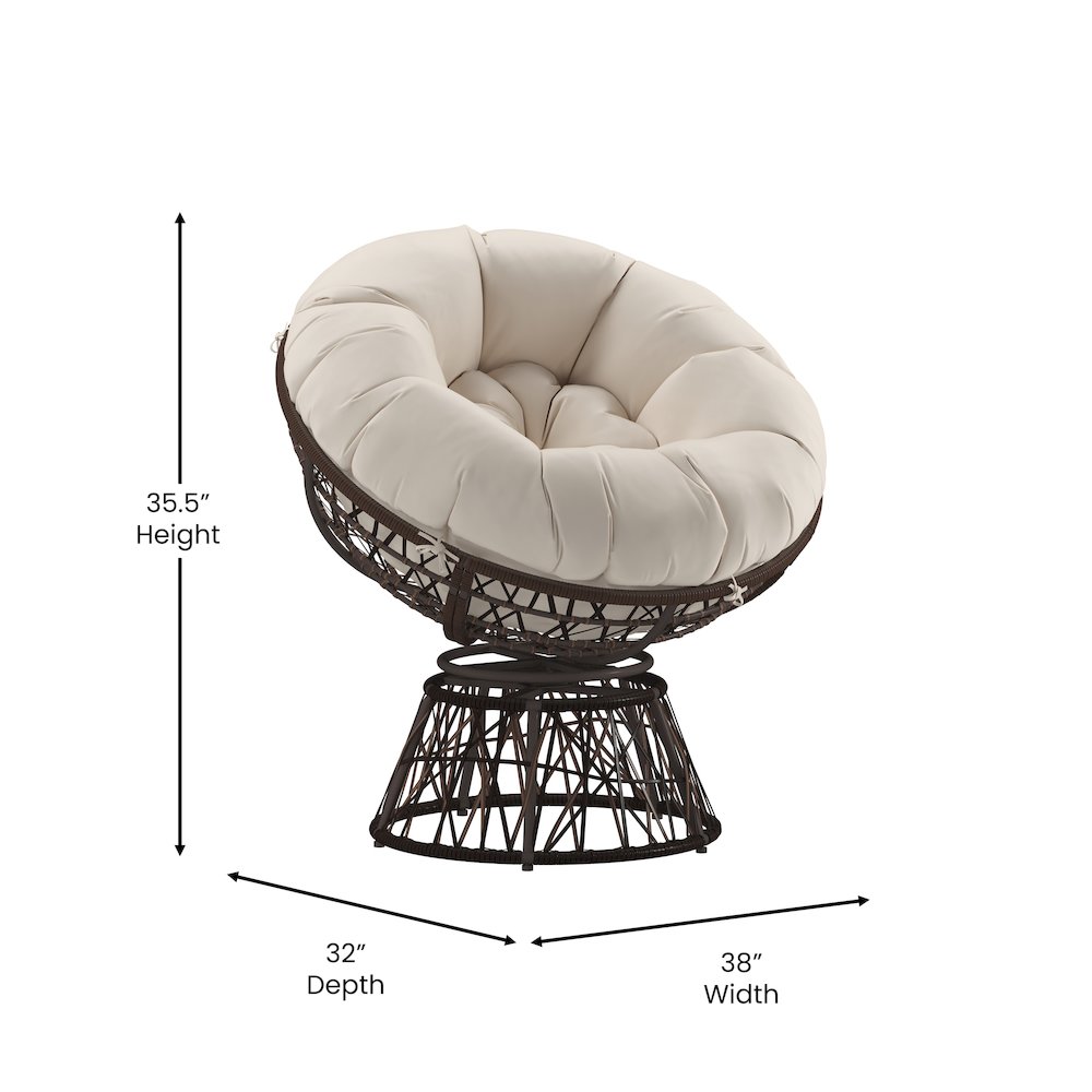 Contemporary Papasan Patio Chair