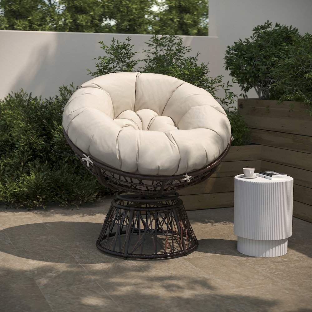 Contemporary Papasan Patio Chair