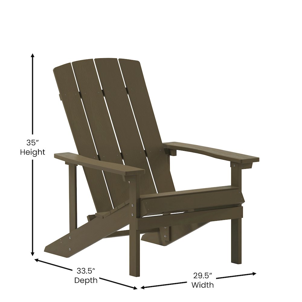 Contemporary Commercial Grade Adirondack Lounger for year round use