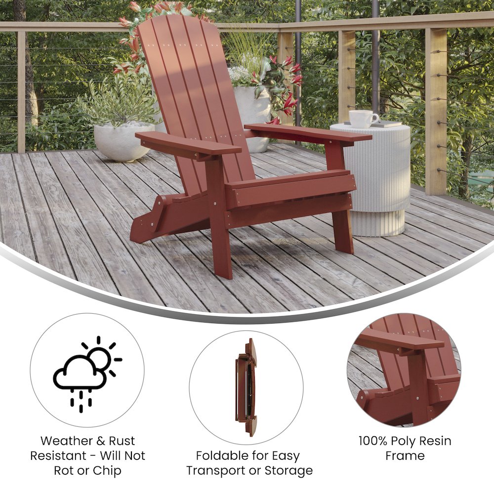 Contemporary Commercial Grade Adirondack Lounger