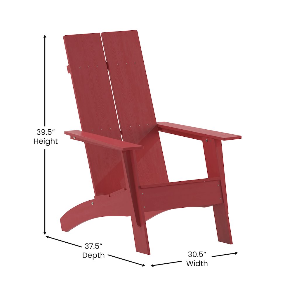 Modern Commercial Grade Adirondack Lounger for year round use
