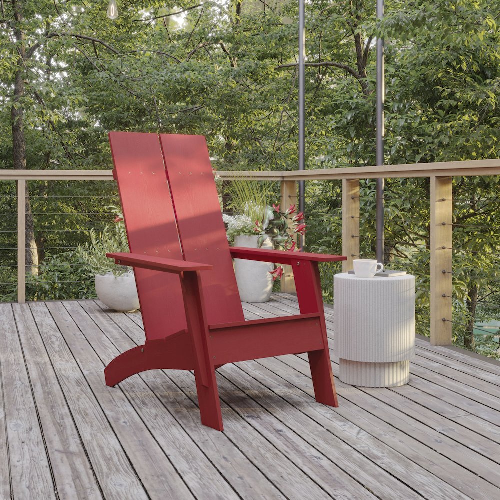 Modern Commercial Grade Adirondack Lounger for year round use