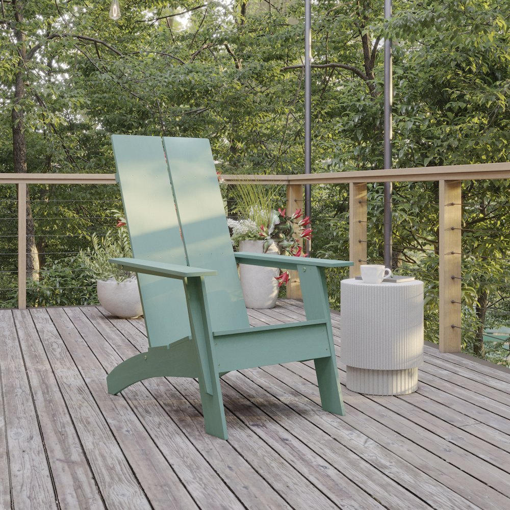 Modern Commercial Grade Adirondack Lounger for year round use