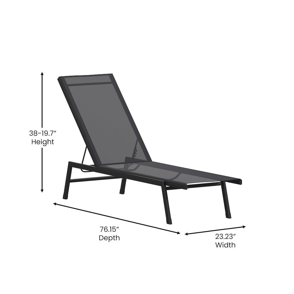 Modern Outdoor Chaise Lounge Chair