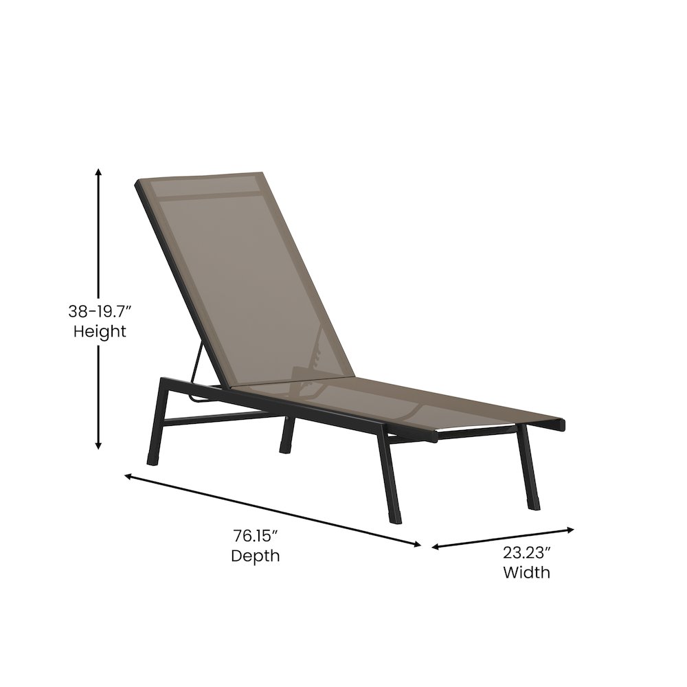 Modern Outdoor Chaise Lounge Chair