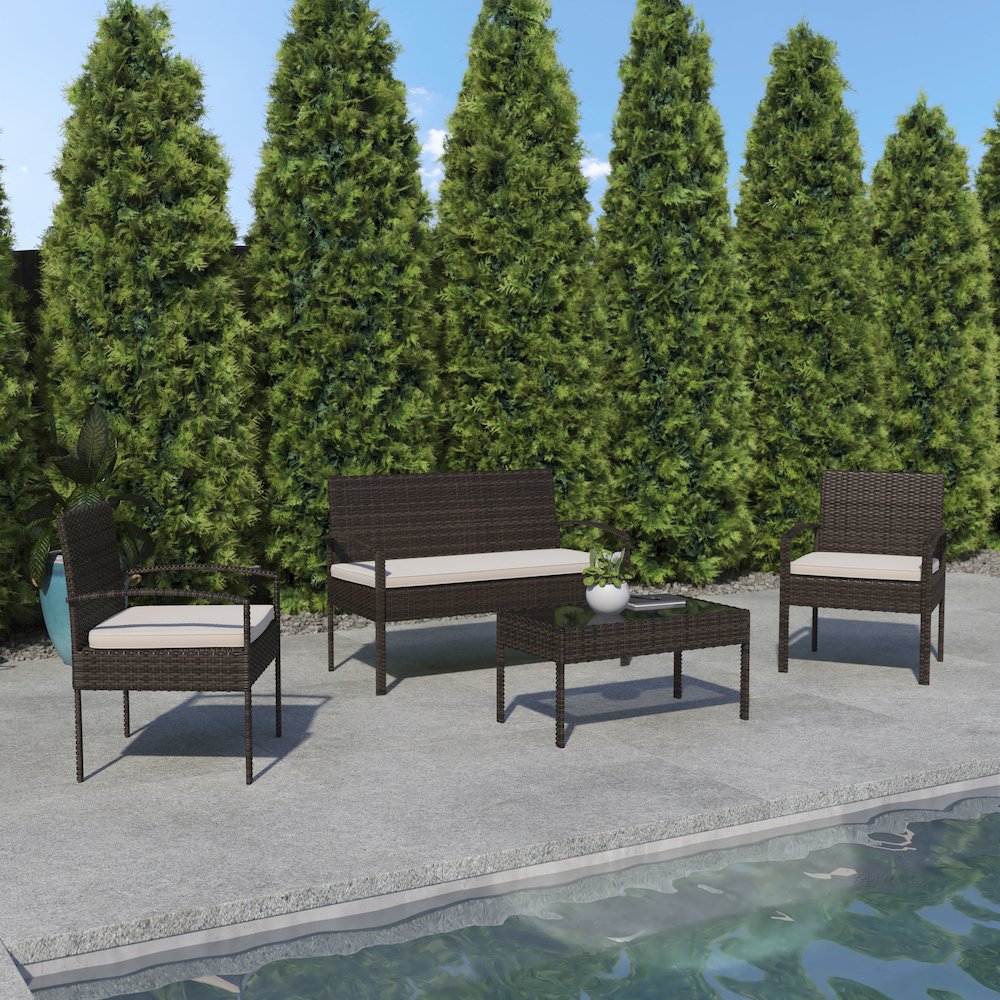Contemporary Outdoor Seating Set