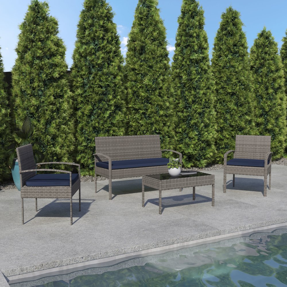 Contemporary Outdoor Seating Set