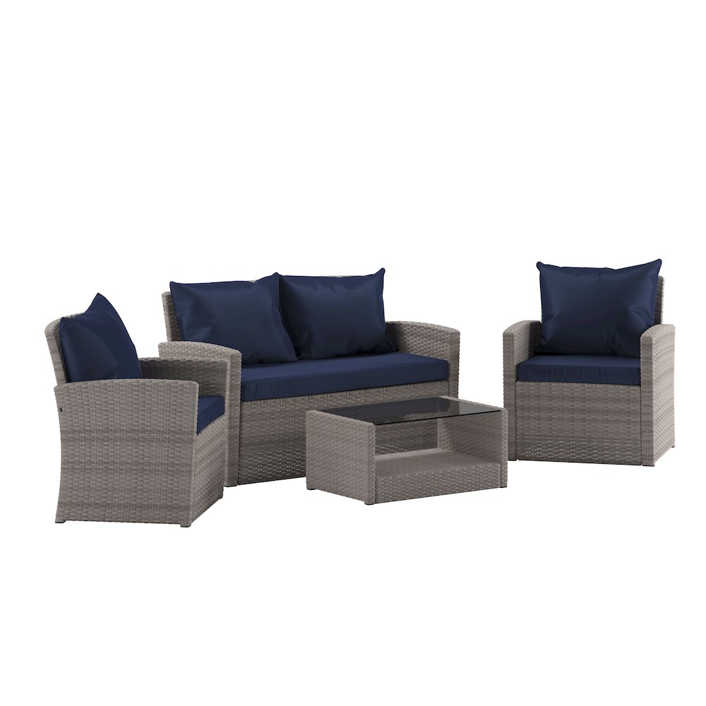 Contemporary Outdoor Seating Set