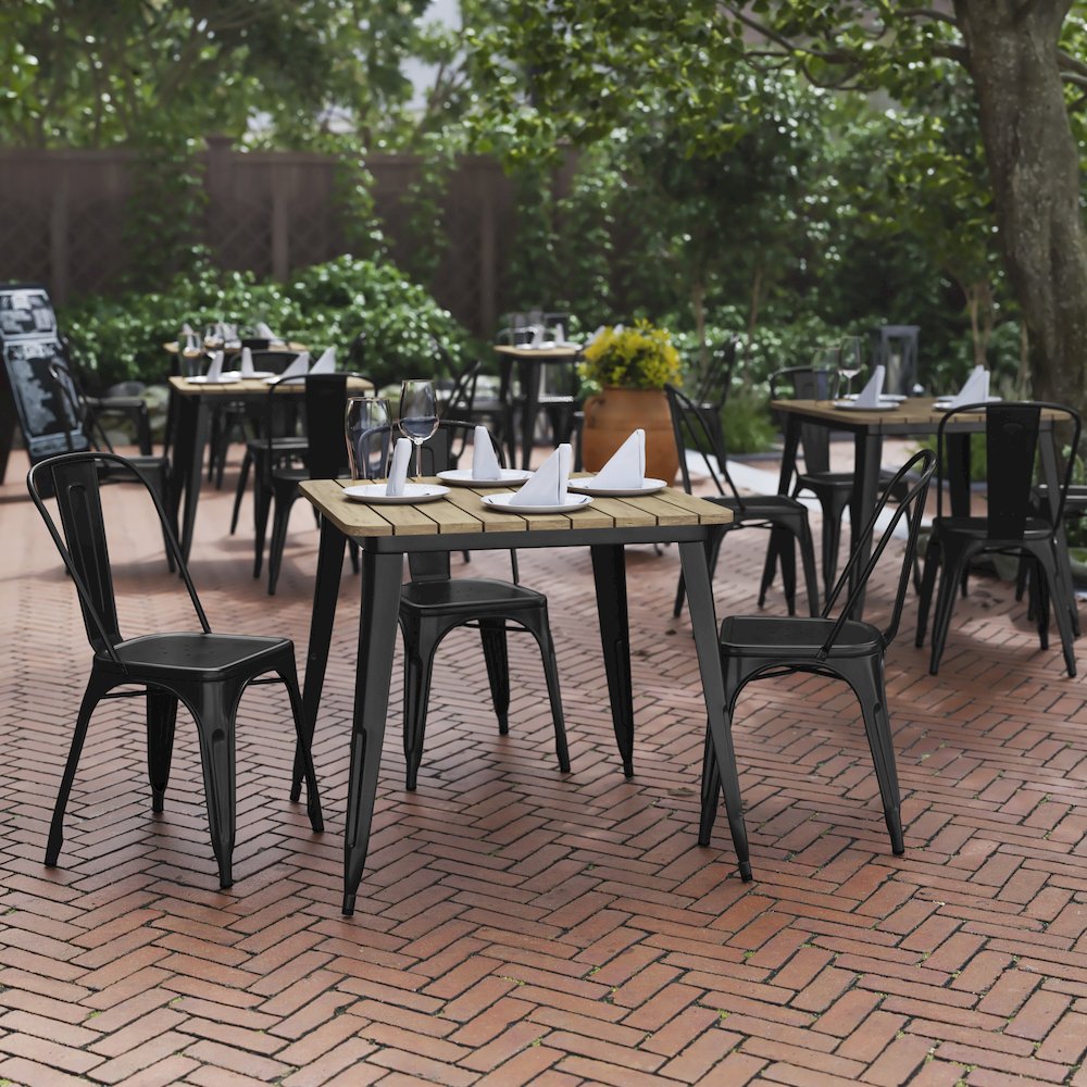 Contemporary 31.5″ Square Commercial Dining Table for 4