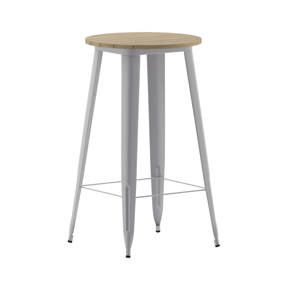 Contemporary 23.75″ Round Commercial Bar Height Dining Table for 2