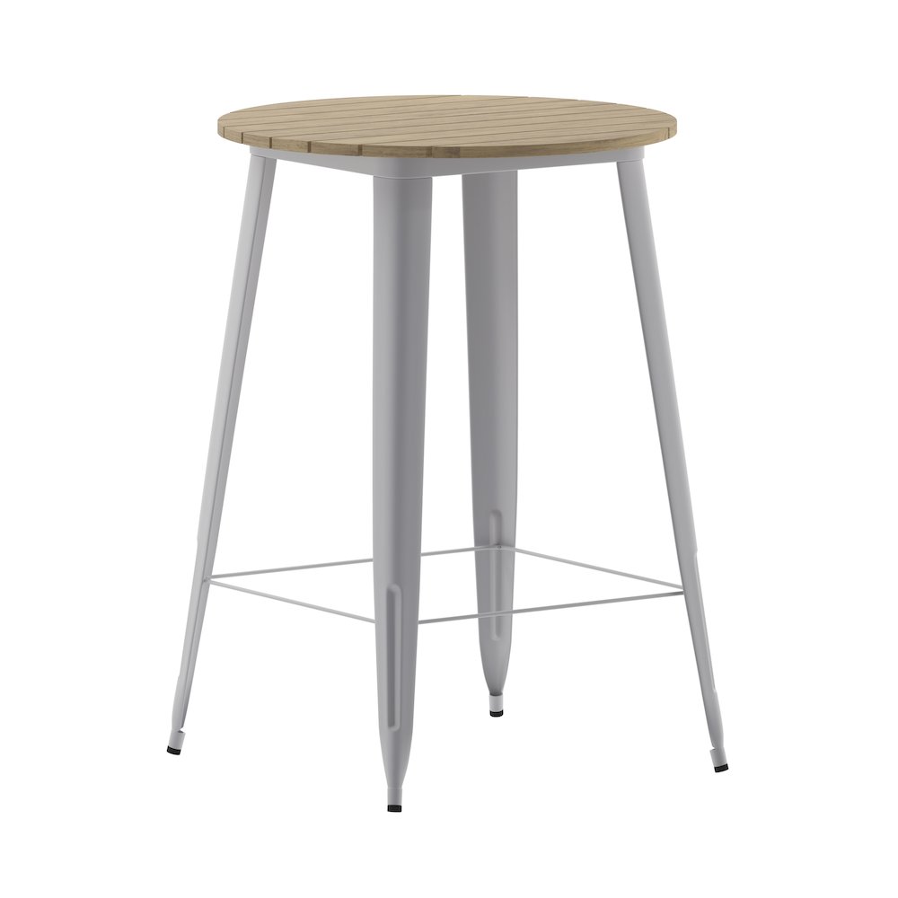 Contemporary 30″ Round Commercial Bar Height Dining Table for 4