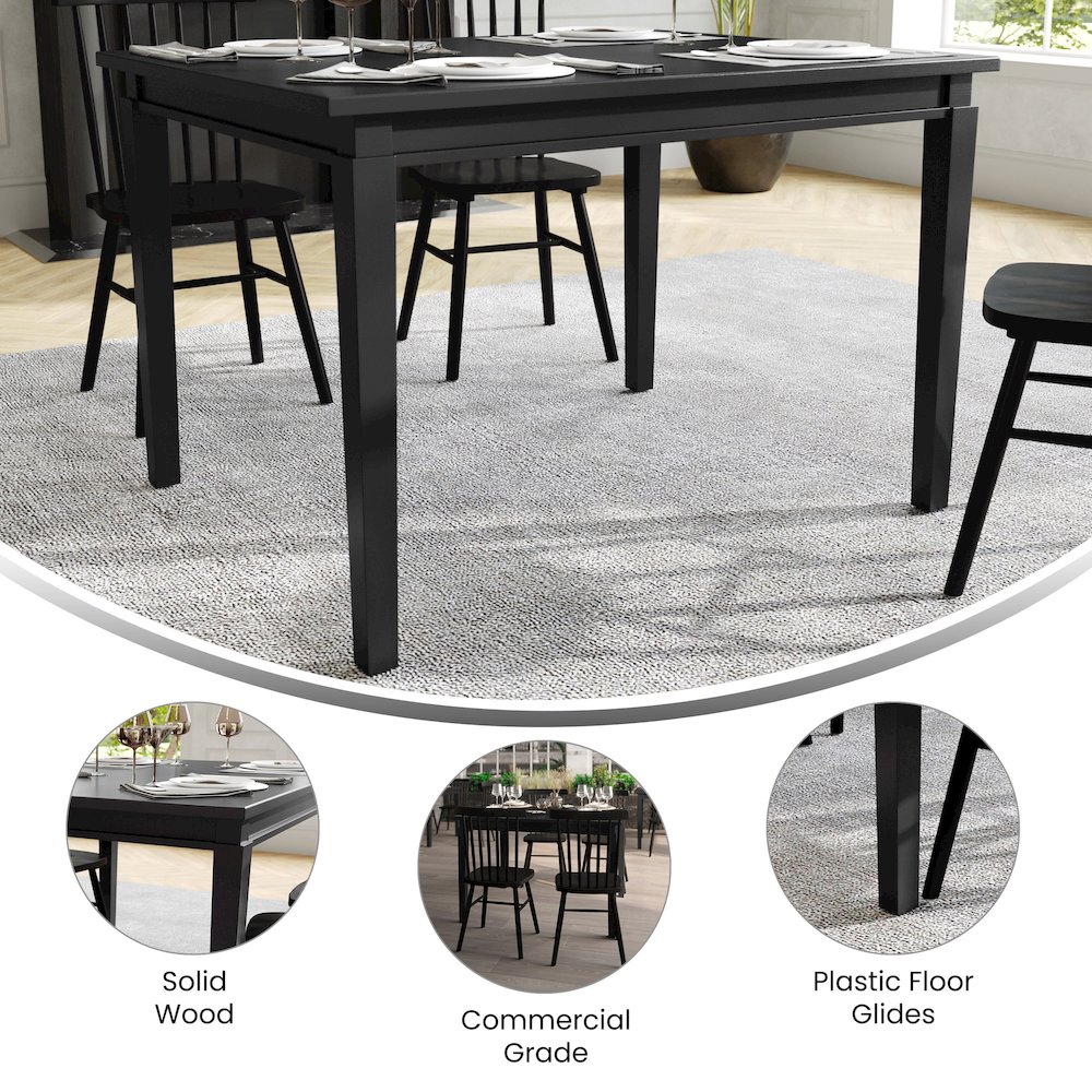 47″ Solid Wood Dining Table