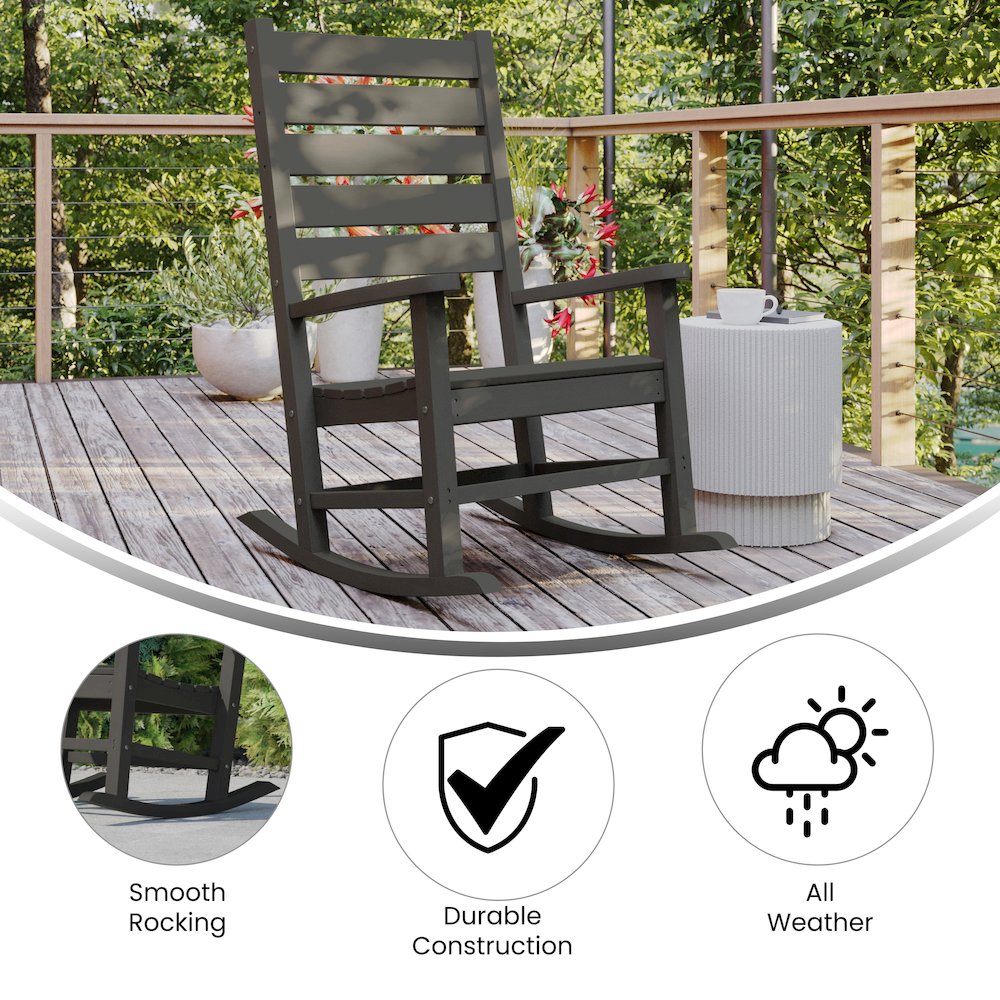 Classic Commercial Grade All Weather Rocking Chair