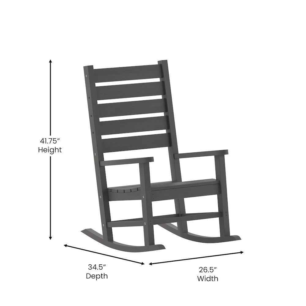 Classic Commercial Grade All Weather Rocking Chair