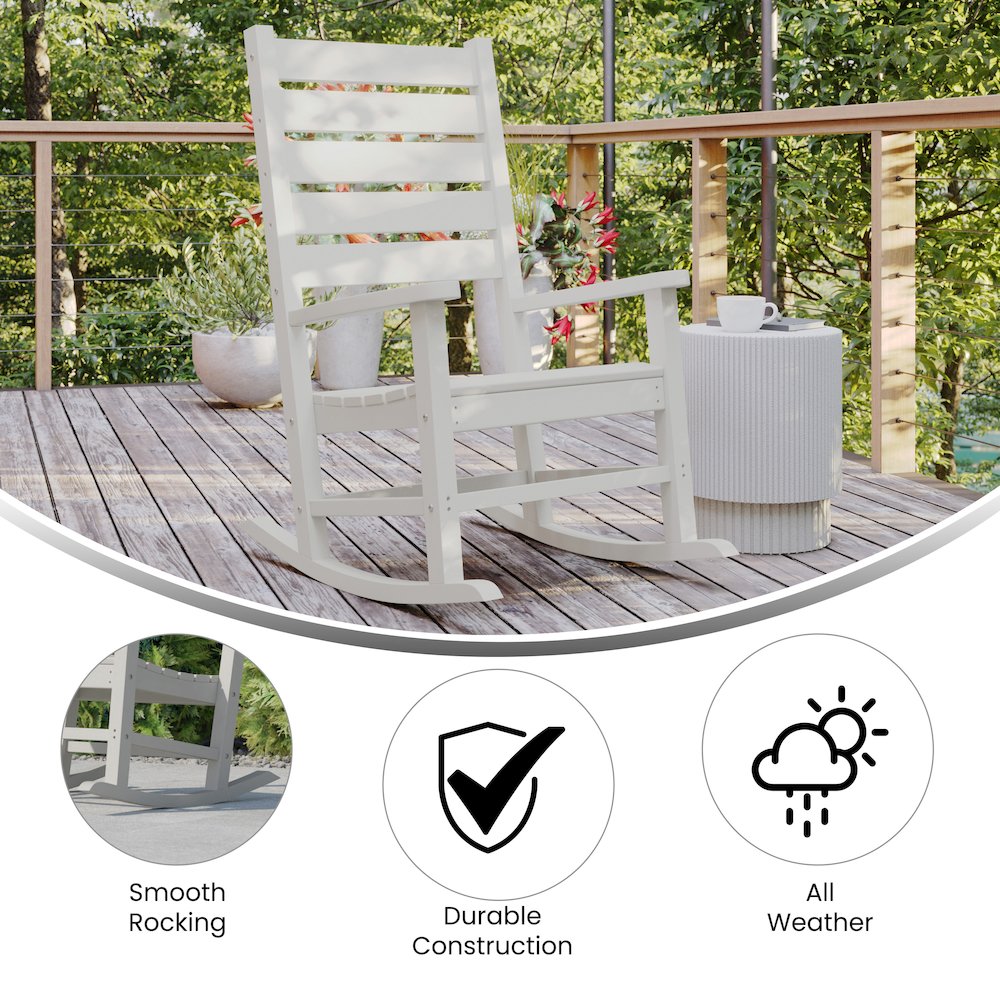 Classic Commercial Grade All Weather Rocking Chair