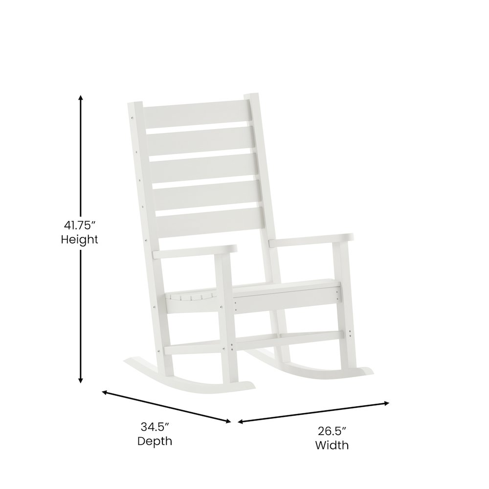 Classic Commercial Grade All Weather Rocking Chair