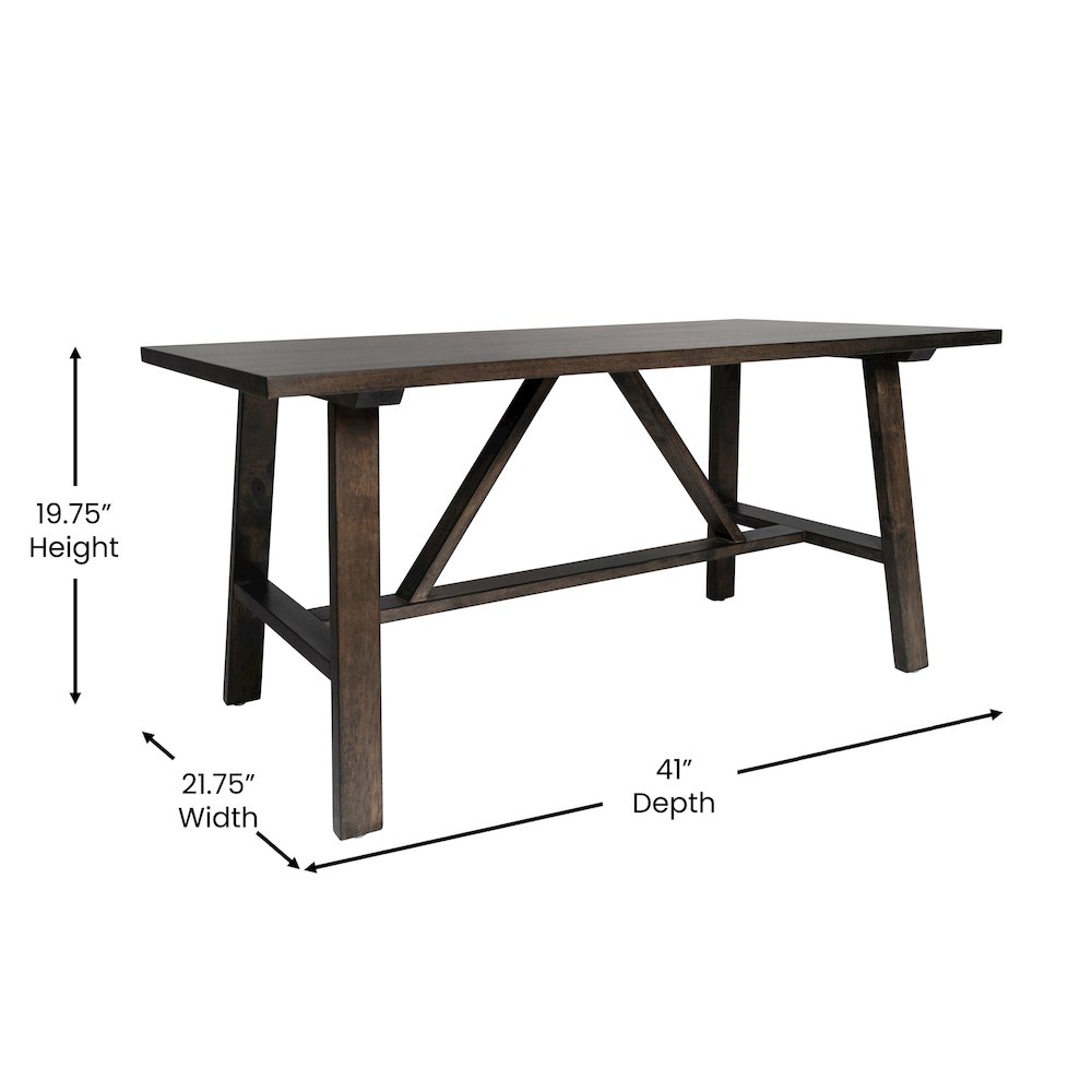 Eli Solid Wood Farmhouse Coffee Table