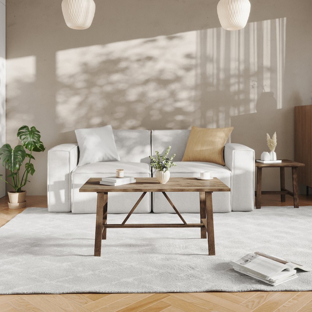 Solid Wood Farmhouse Coffee Table