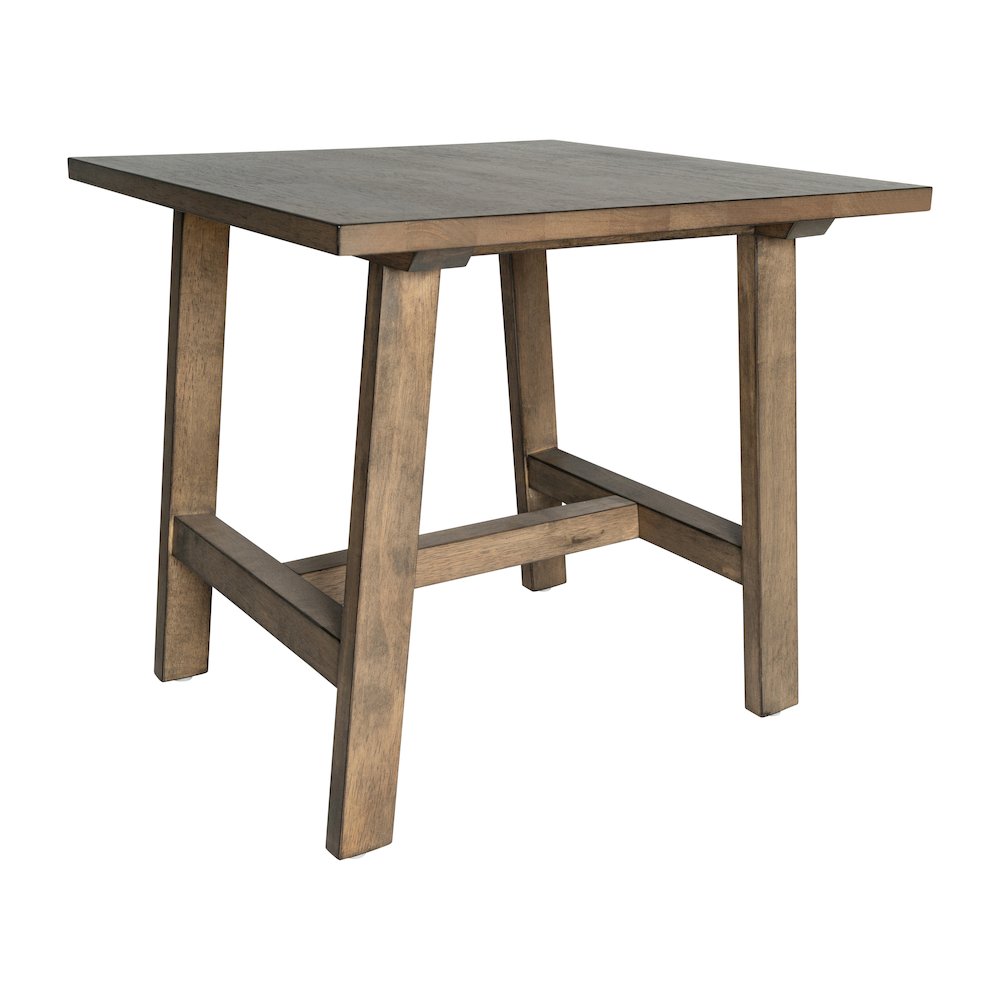 Eli Solid Wood Farmhouse End Table