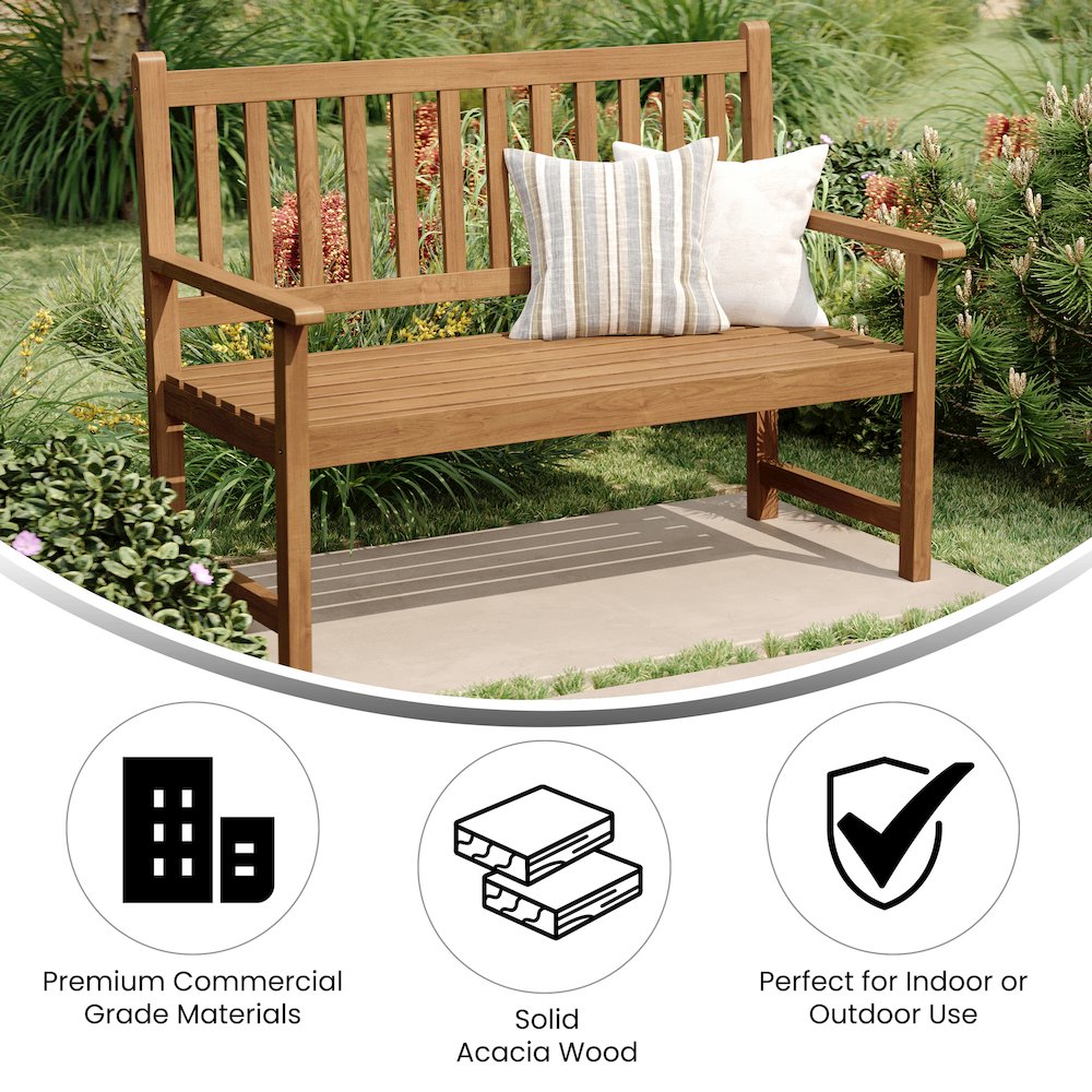 Patio Acacia Wood Bench