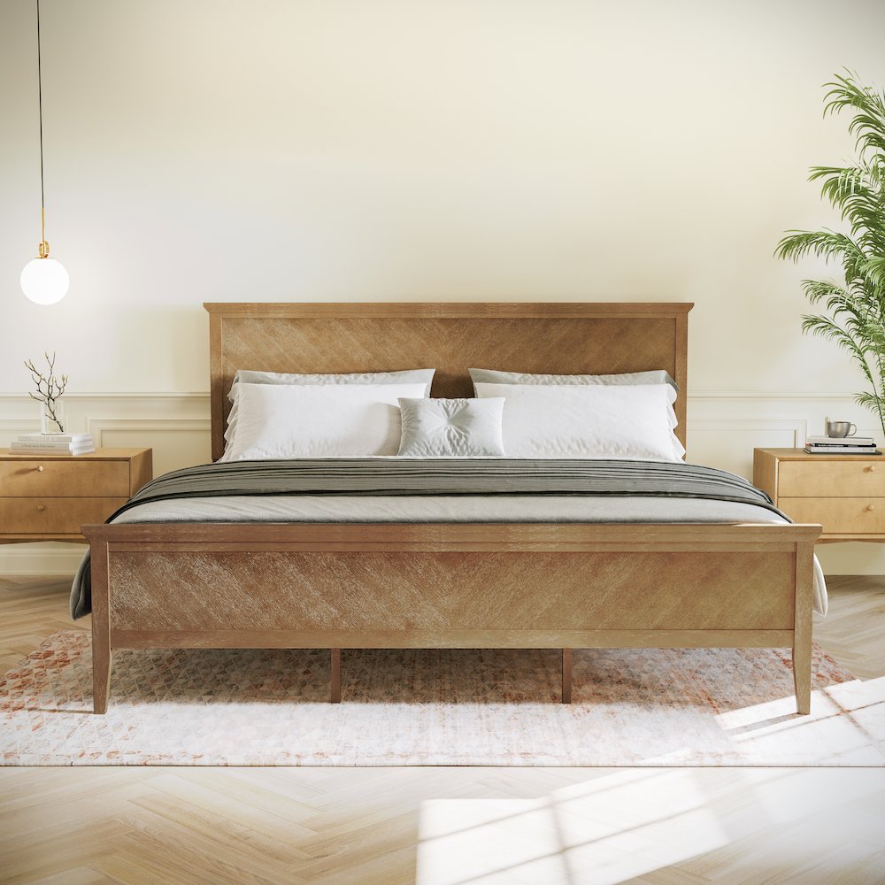 King Size Solid Wood Platform Bed Frame