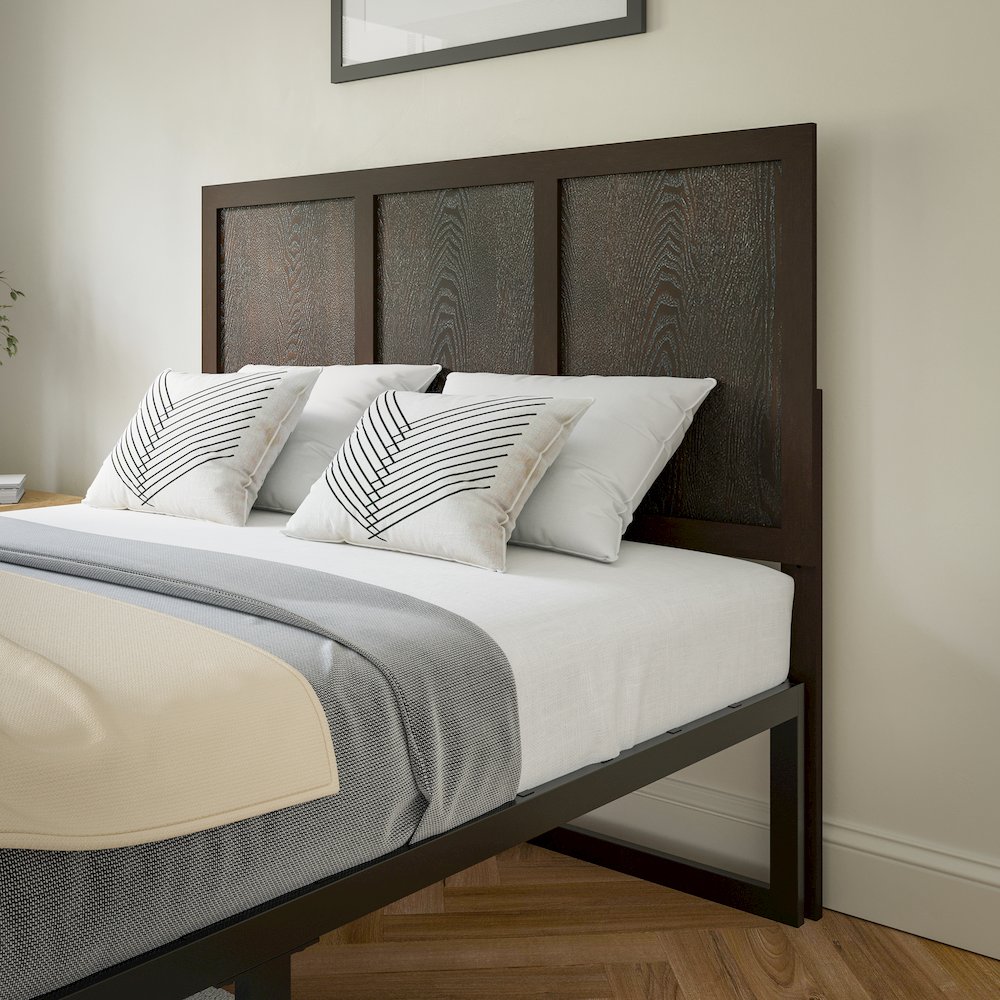 Contemporary Full Size Raised Panel Headboard