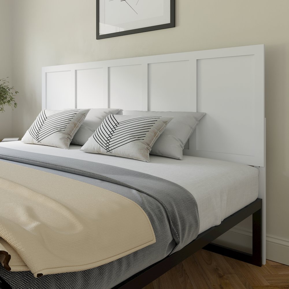 Contemporary King Size Raised Panel Headboard