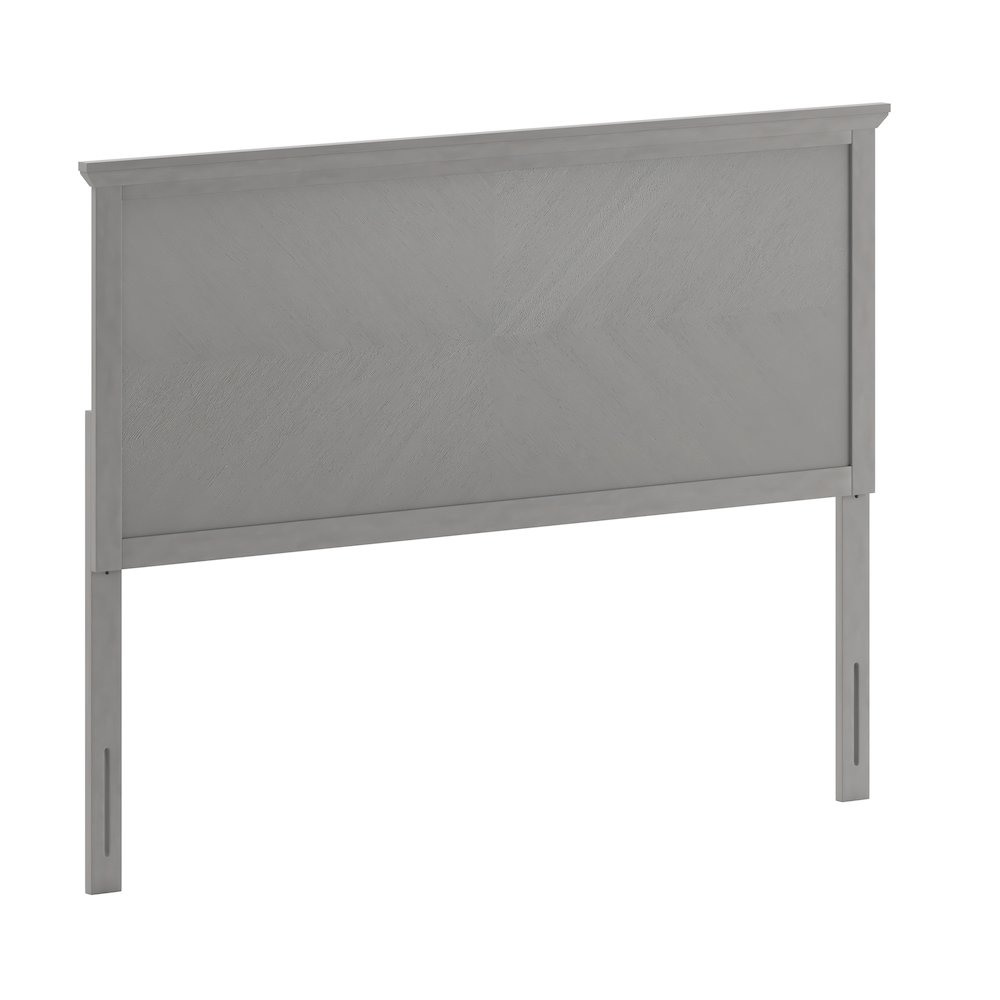 Contemporary Queen Size Herringbone Pattern Headboard