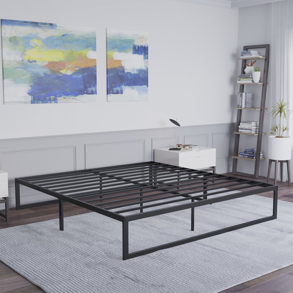 Universal 14 in Metal Platform Bed Frame – King