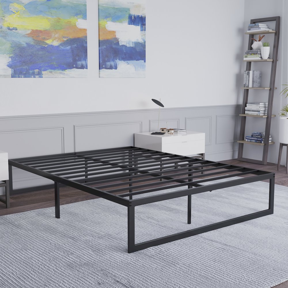 Universal 14 in Metal Platform Bed Frame – Queen