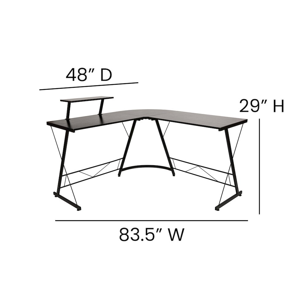 L-Shaped Desk 71.5″ Computer Corner Desk