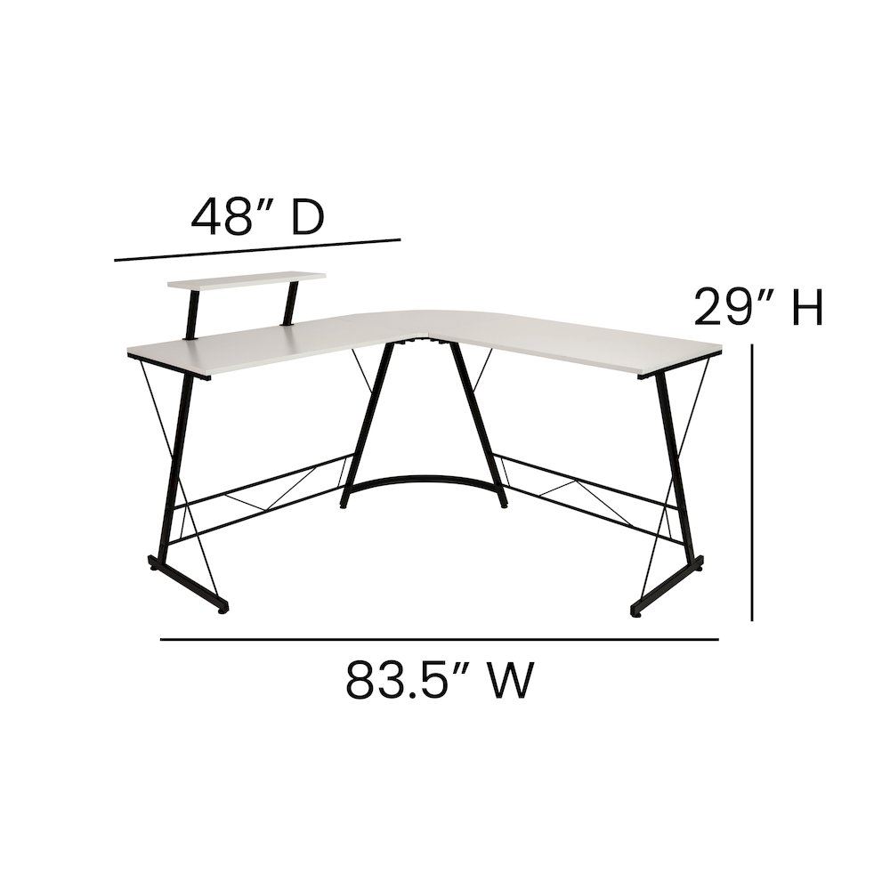 L-Shaped Desk 71.5″ Computer Corner Desk