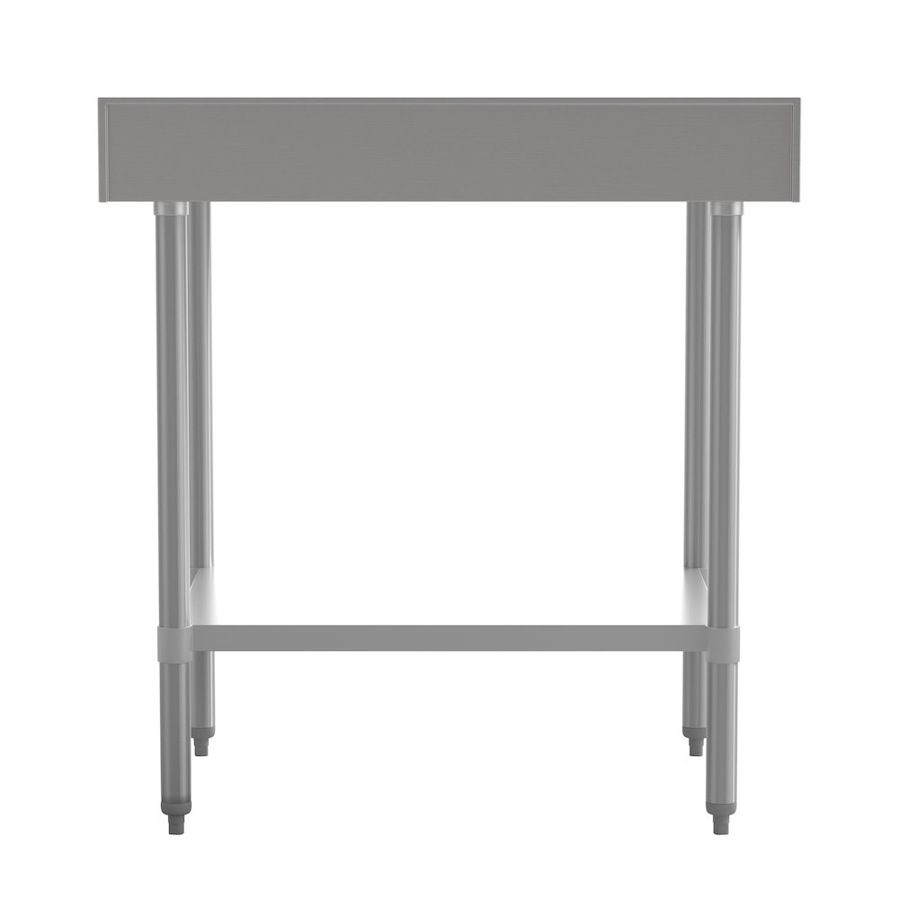 430 Stainless Steel 18 Gauge Kitchen Prep and Work Table