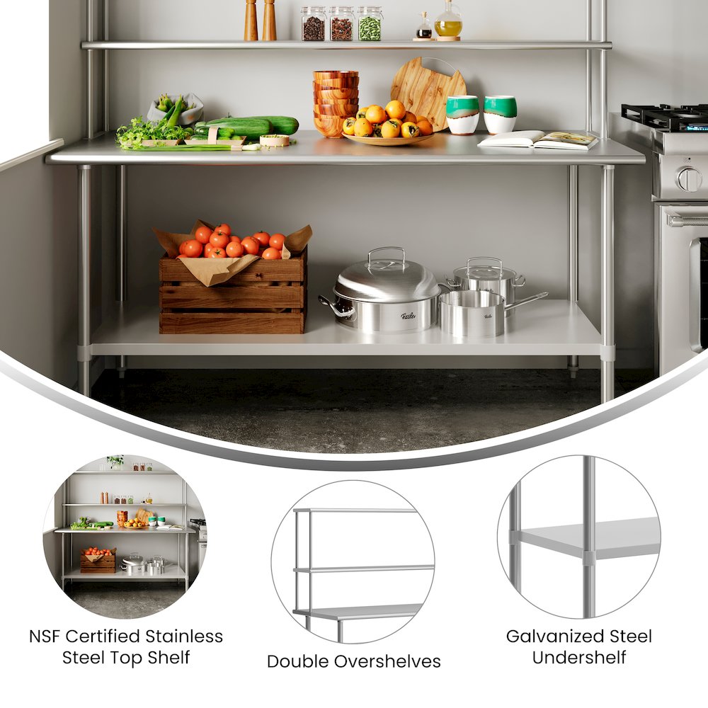 Double Overshelves and Undershelf