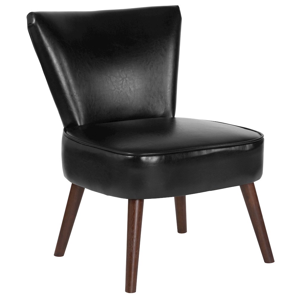 Holloway Black LeatherSoft Retro Chair