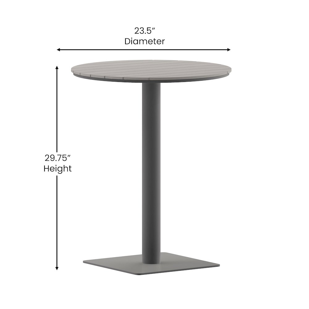 Modern Commercial Grade 24″ Round Patio Dining Table