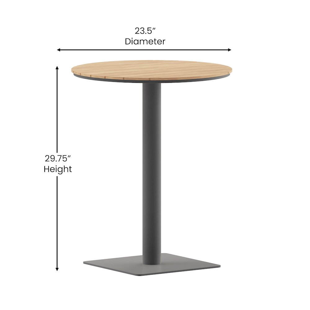 Modern Commercial Grade 24″ Round Patio Dining Table