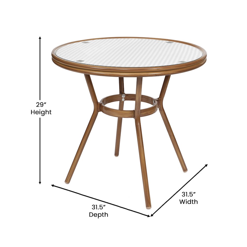 White and Gray PE Rattan