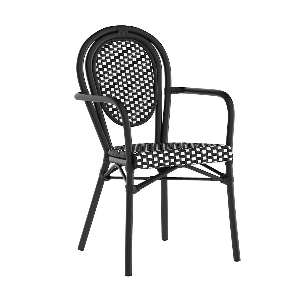 Bistro Stacking Chair with Arms