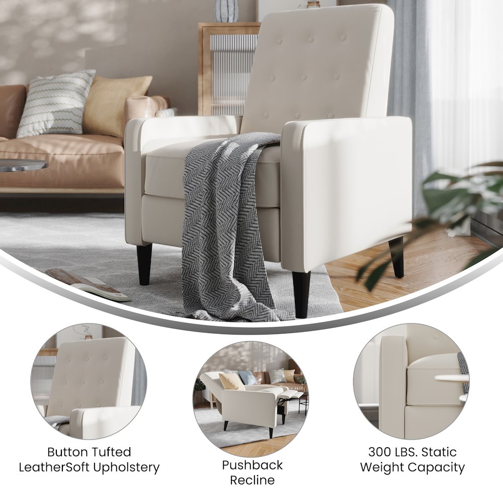 Mid-Century Modern Recliner for Living Room