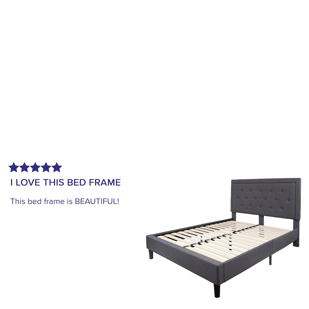 Queen Platform Bed | Queen Size Platform Bed Frame with Headboard