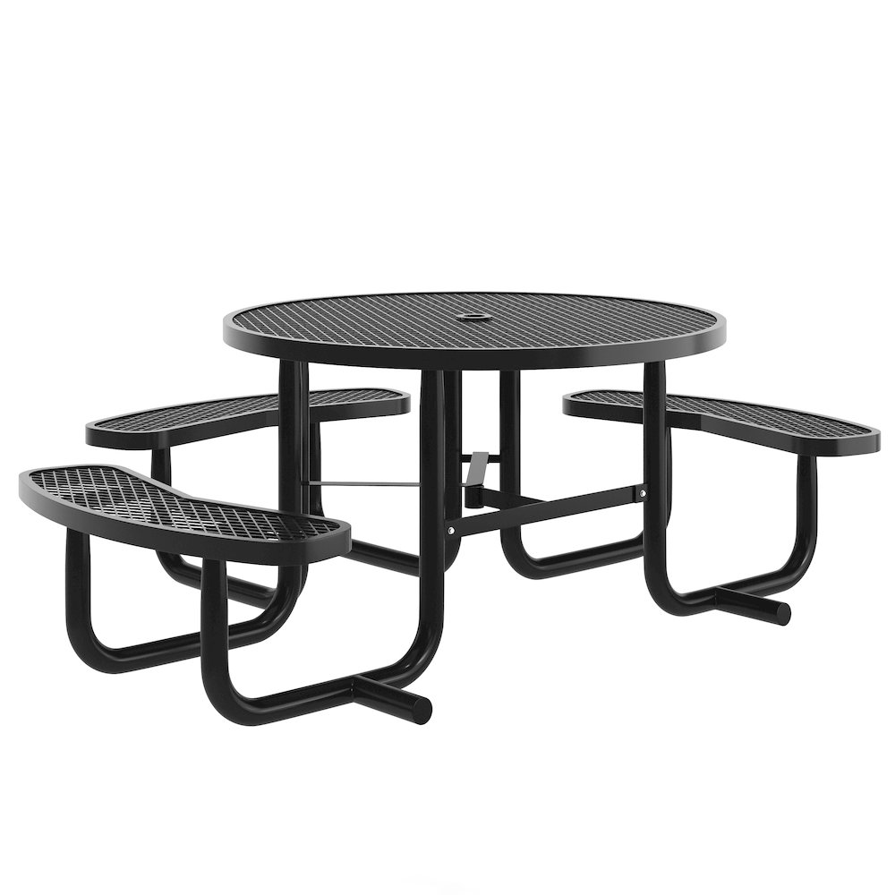 Creekside 46″ Round Wheelchair Accessible Commercial Outdoor Picnic Table