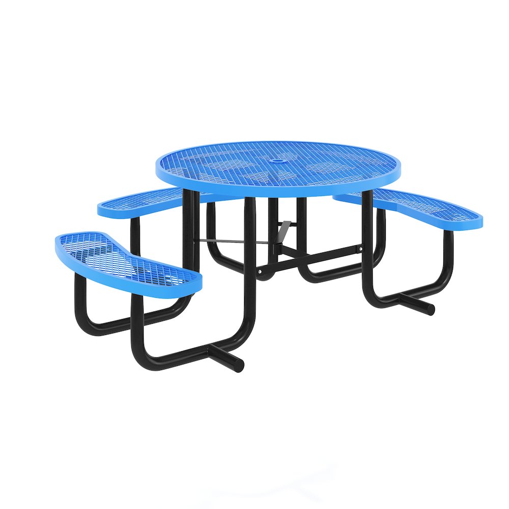 Creekside 46″ Round Wheelchair Accessible Commercial Outdoor Picnic Table