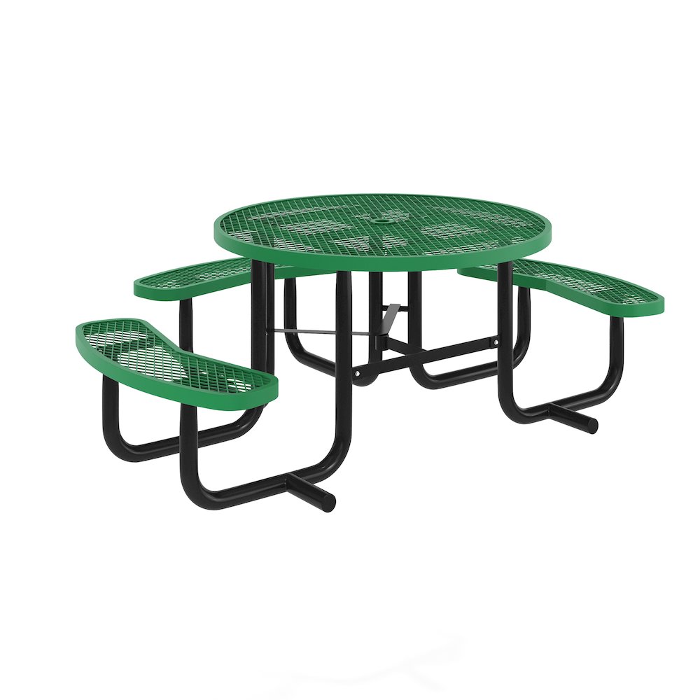 Creekside 46″ Round Wheelchair Accessible Commercial Outdoor Picnic Table