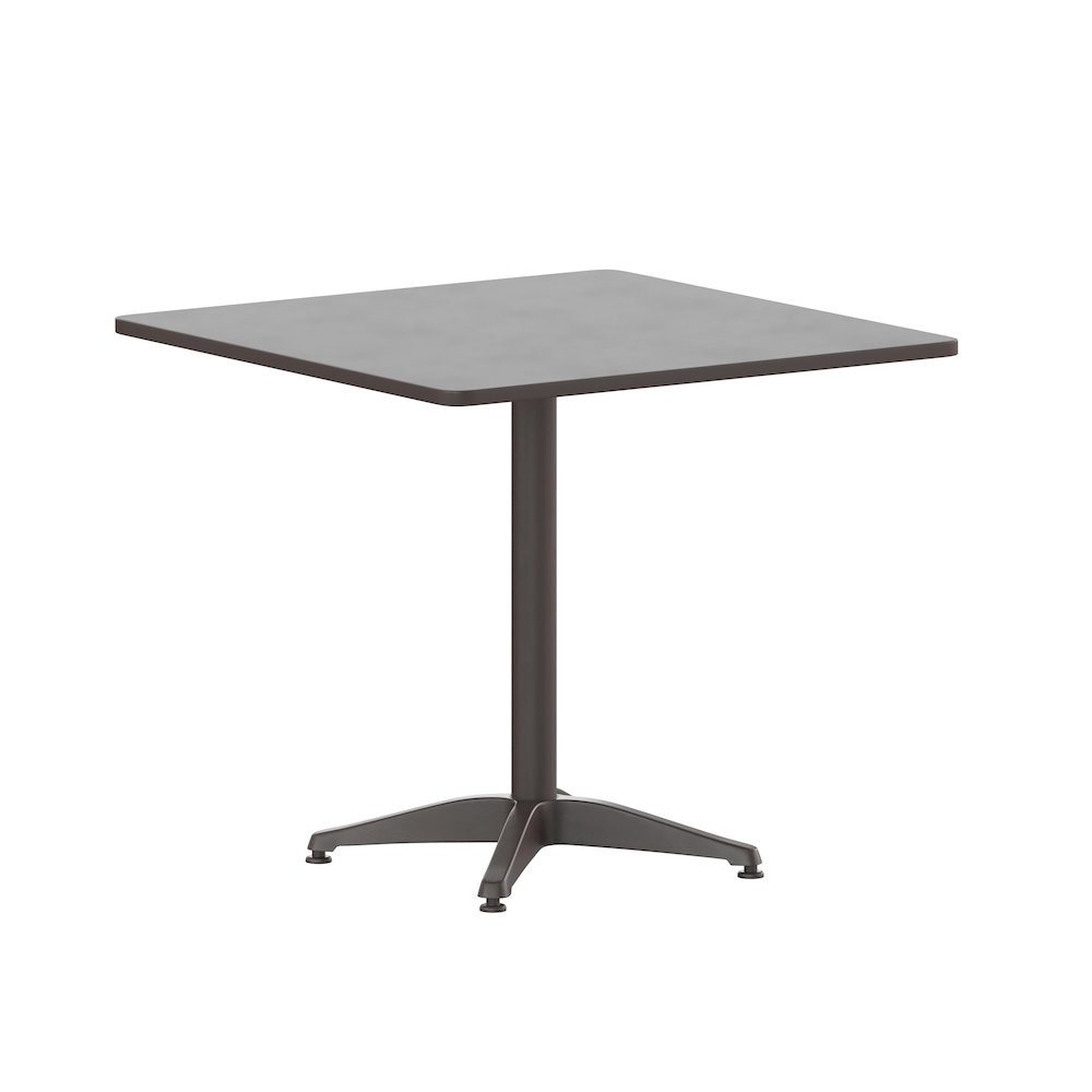 Square Aluminum Table Designed for Indoor and Outdoor Use