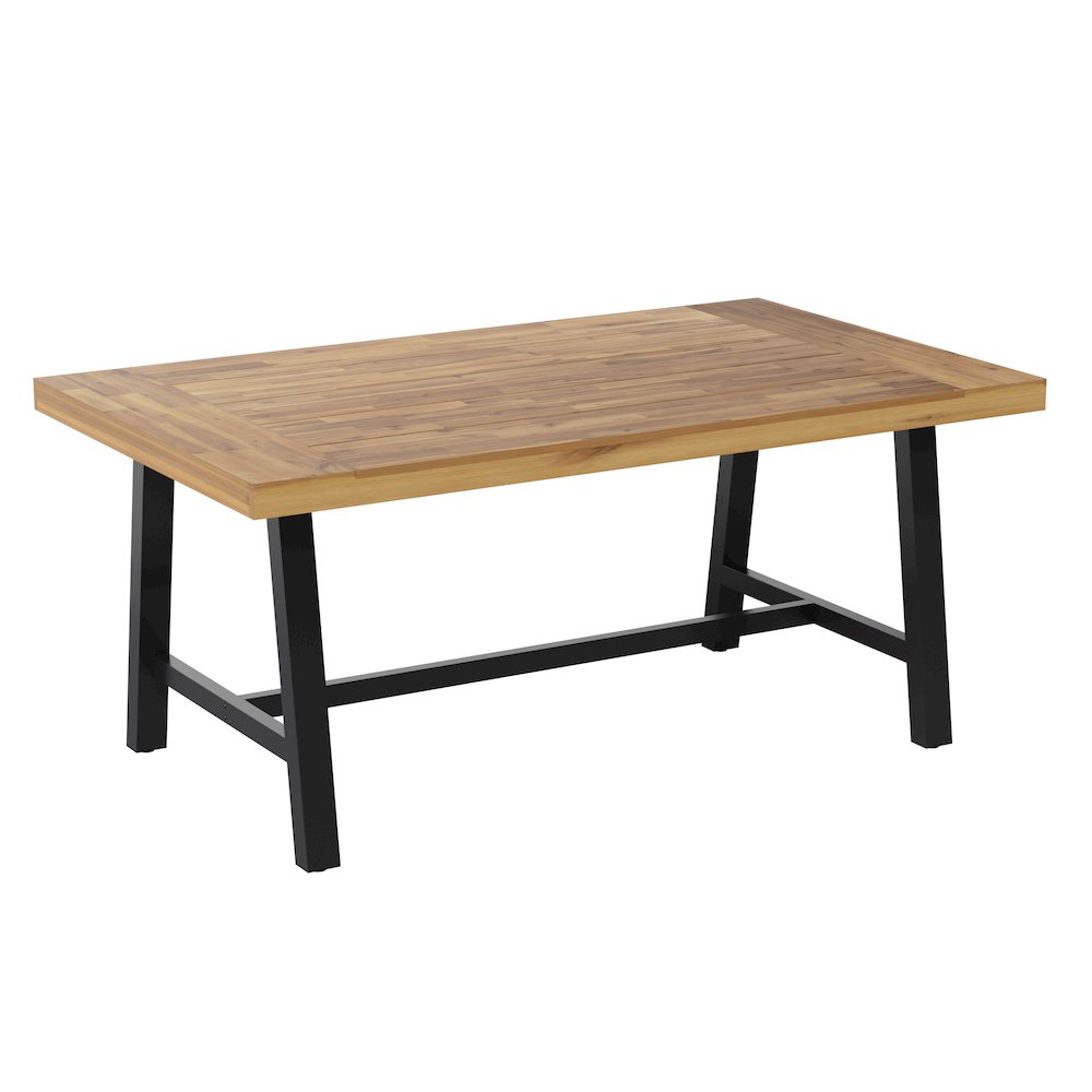 Modern Commercial Grade Acacia Wood Patio Dining Table